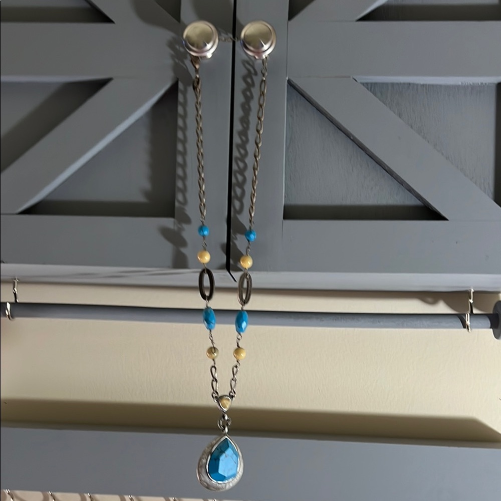 Lia Sophia Blue and Yellow Necklace